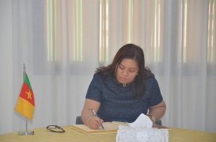 Mrs MARY JENNIFER D. DINGAL, First Secretary and Consul.  Embassy of Philippines